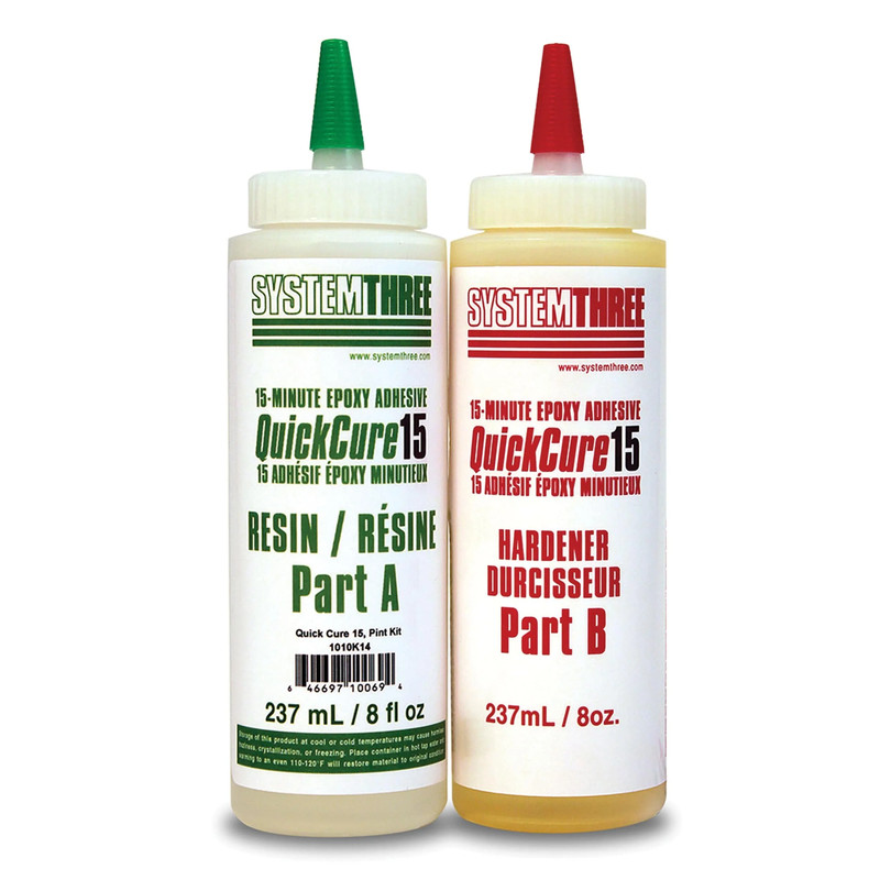 Quick Cure 15 Minute Epoxy Adhesive - Size:1 Pint